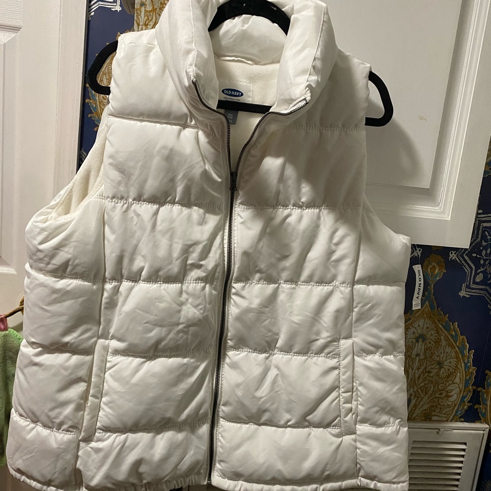 White Puffer Vest